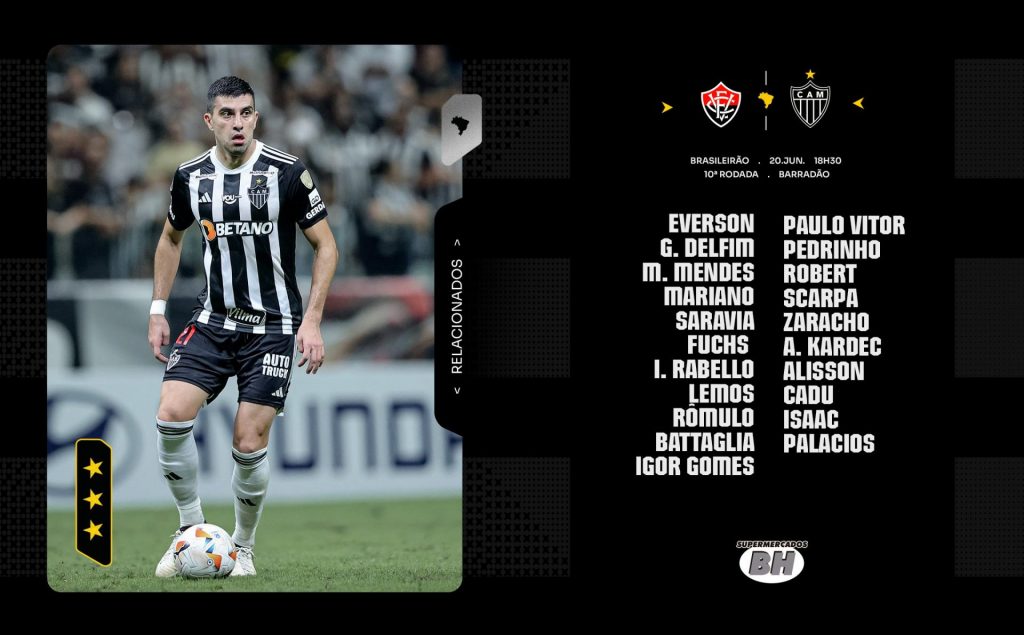 Vitória x Atlético-MG; relacionados