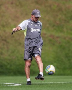 Gabriel Milito na Cidade do Galo, CT fo Atlético Mineiro