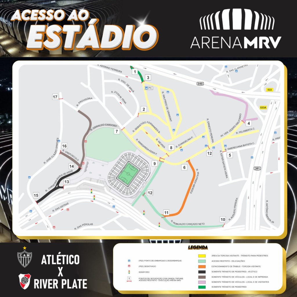 Acesso Arena MRV para Atlético-MG