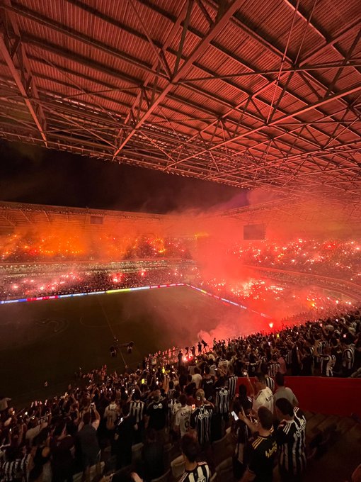 Torcida Atlético-MG pela semi da Libertadores