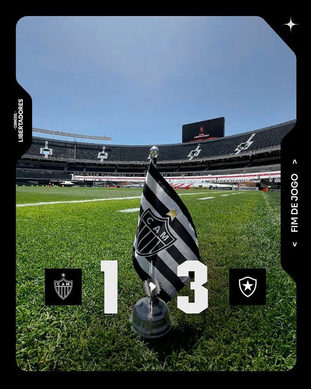 Atlético-MG perdeu para o Botafogo na final da Libertadores
