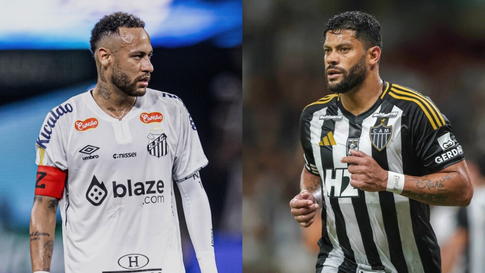 Estrelas de Santos e Atlético-MG