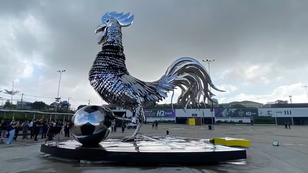 Atlético-MG revelou galo gigante